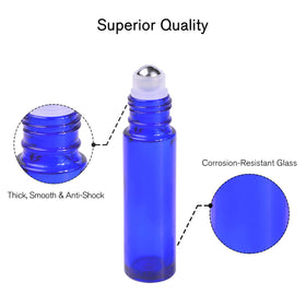 PrettyCare roller bottles displayed with essential oils
