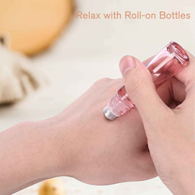 PrettyCare roller bottles with labels and spare parts