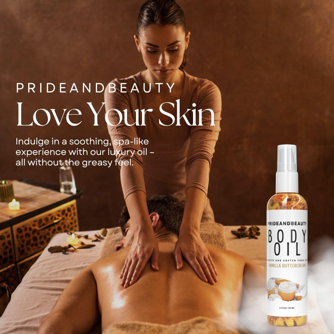 PRIDE AND BEAUTY After Shower Oil ingredients list
