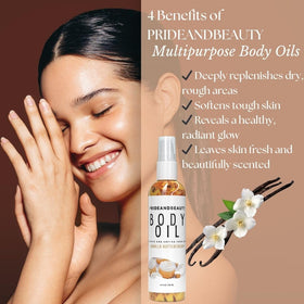 PRIDE AND BEAUTY After Shower Oil packaging details