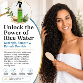 PRIDE AND BEAUTY Fermented Rice Water Hair Refresher bottle with label