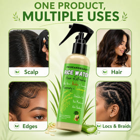 PRIDE AND BEAUTY Fermented Rice Water Hair Refresher close-up of nozzle