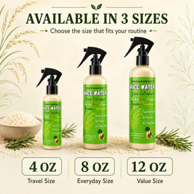 PRIDE AND BEAUTY Fermented Rice Water Hair Refresher on a bathroom shelf
