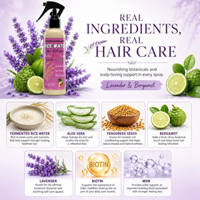 PRIDE AND BEAUTY HAIR Fermented Rice Water Spray 4oz lifestyle use