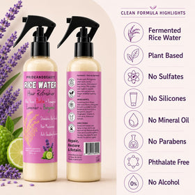 PRIDE AND BEAUTY HAIR Fermented Rice Water Spray 4oz product ingredients