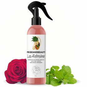 PRIDE AND BEAUTY HAIR + SKIN RESTORATION Rose Water & Peppermint Loc Spray front view