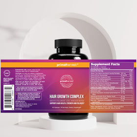 Primal Harvest Hair Growth Complex bottle side view
