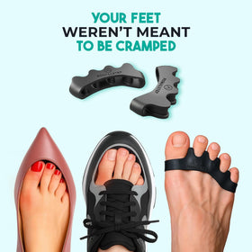PRIMALSTEP Toe Separators XL in use inside shoes