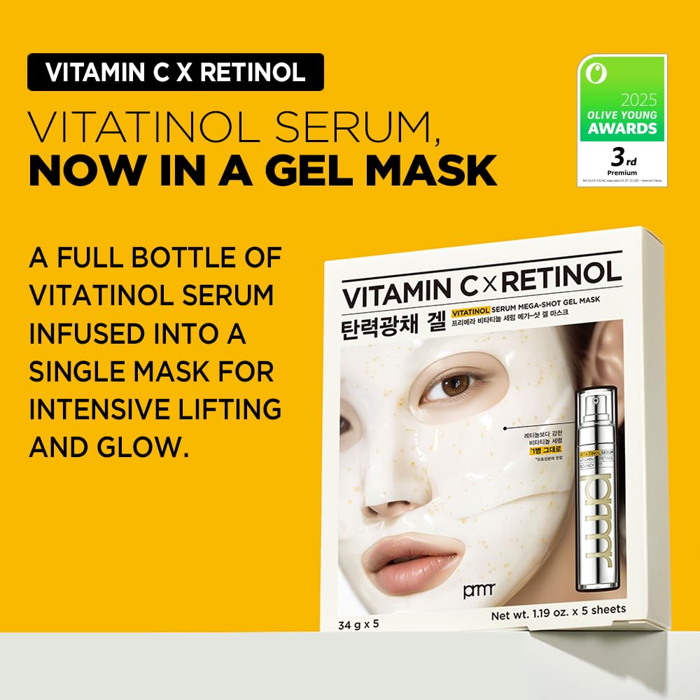 Primera Vitatinol Serum Gel Mask application on skin