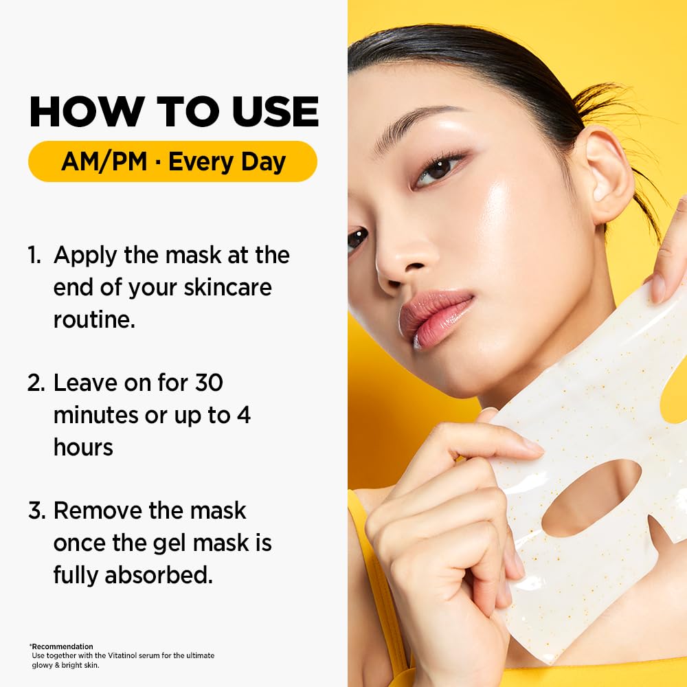 Primera Vitatinol Serum Gel Mask transparent finish after application