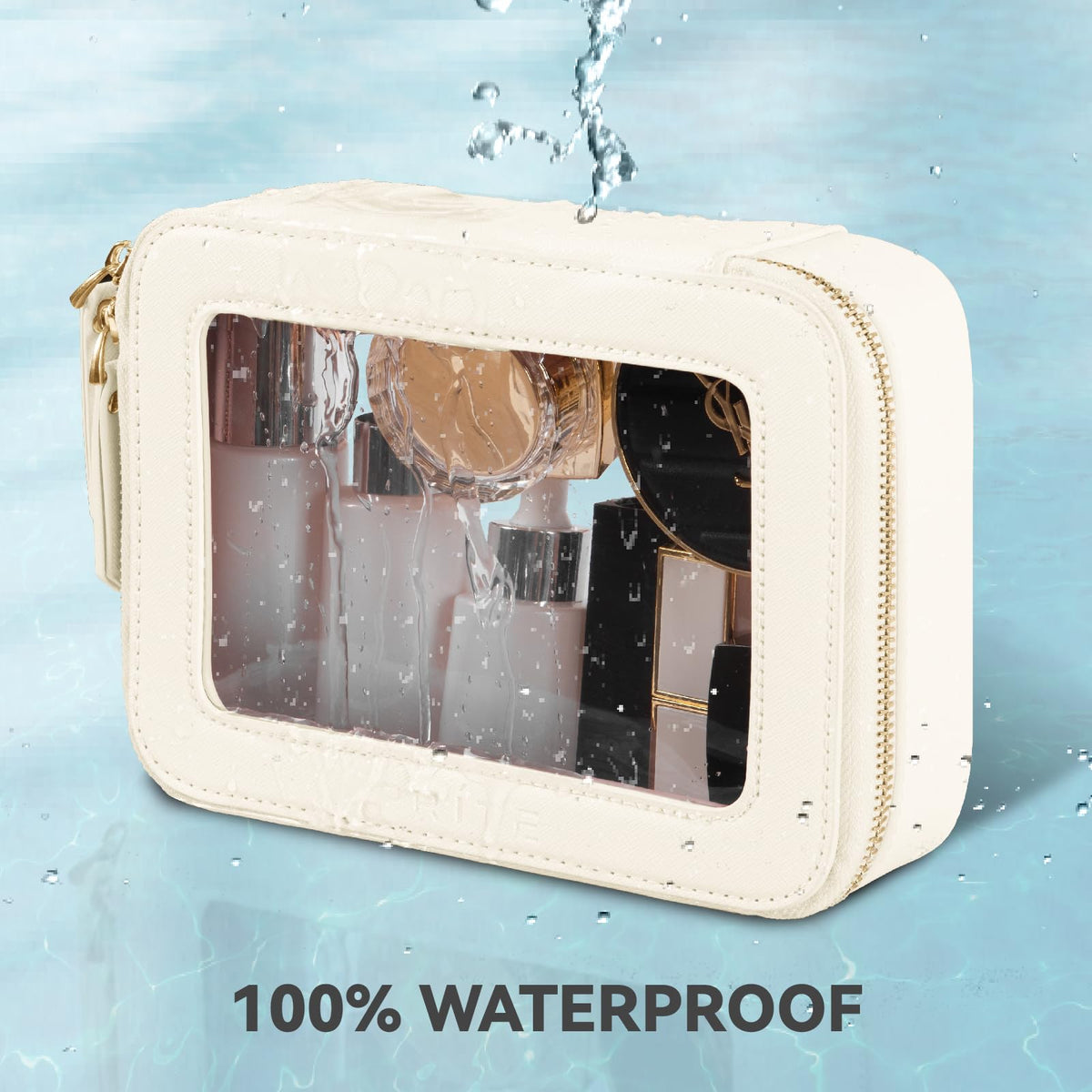 Prite Clear Makeup Bag in elegant gift box