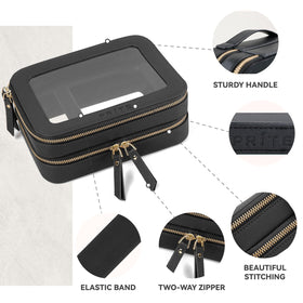 Prite Double Layer Clear Makeup Bag elegant packaging for gifting