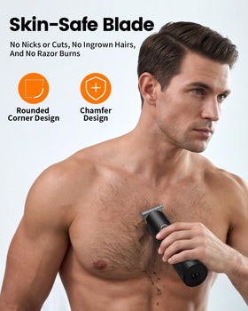 PRITECH Body Hair Trimmer with USB charging cable