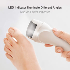 PRITECH Electric Foot Callus Remover in use on feet