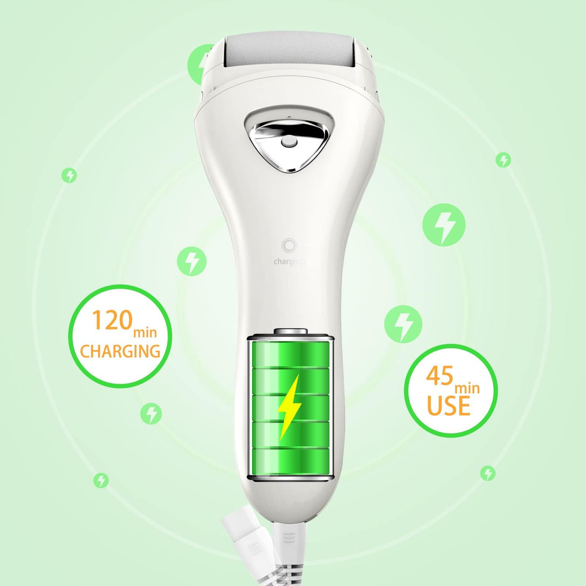 PRITECH Electric Foot Callus Remover roller heads