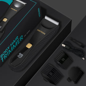 PRITECH Manscape Body Hair Trimmer packaging display