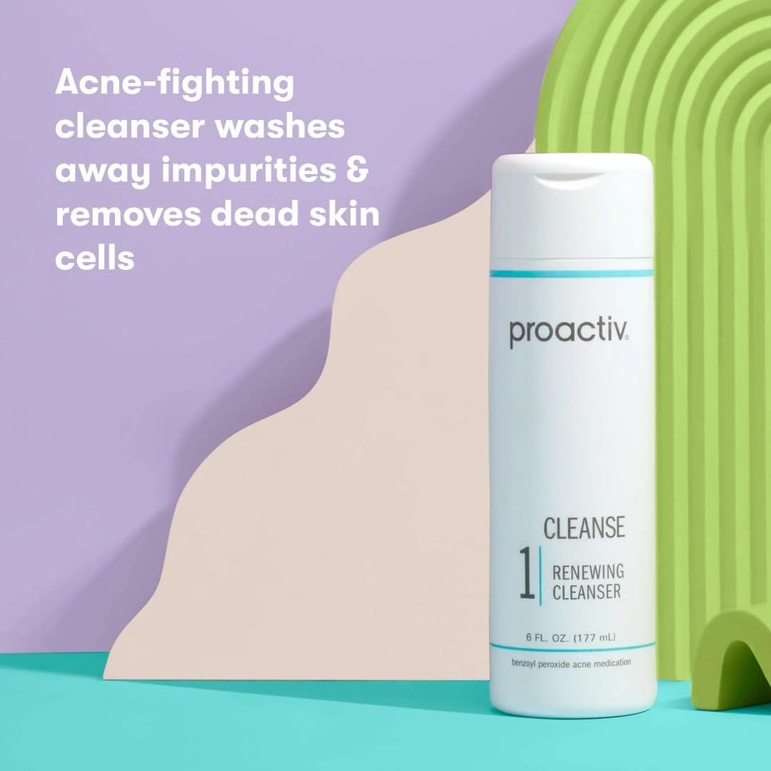 Proactiv Acne Cleanser with a hydrating moisturizer