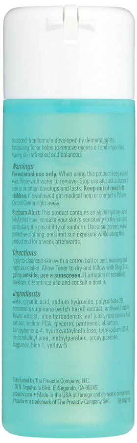 Proactiv Hydrating Facial Toner 4 oz back view