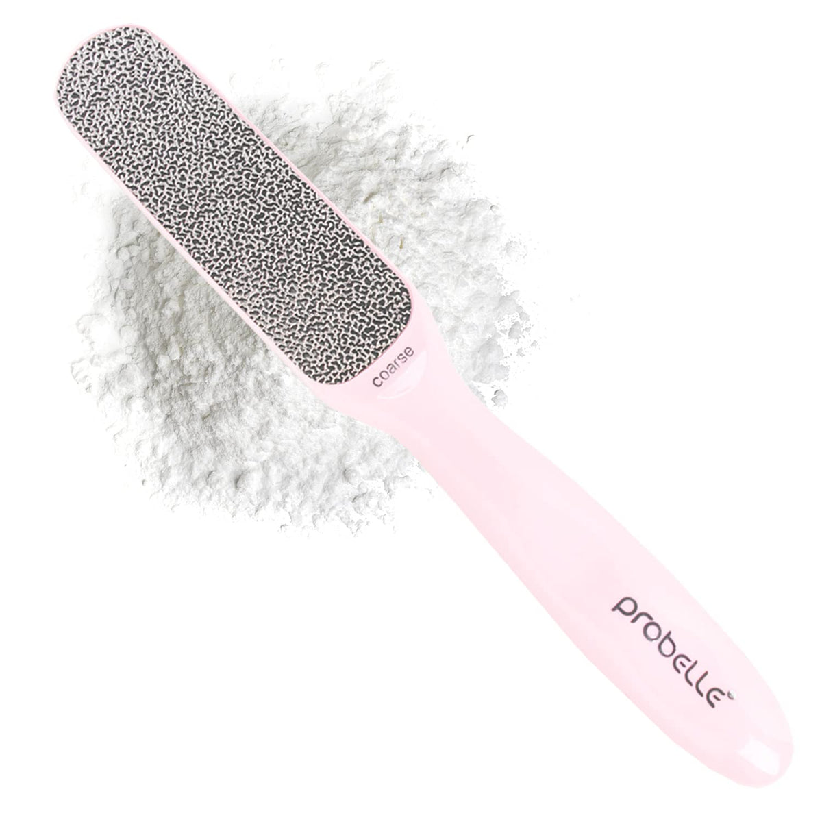 Probelle Double Sided Nickel Foot File front view in pink