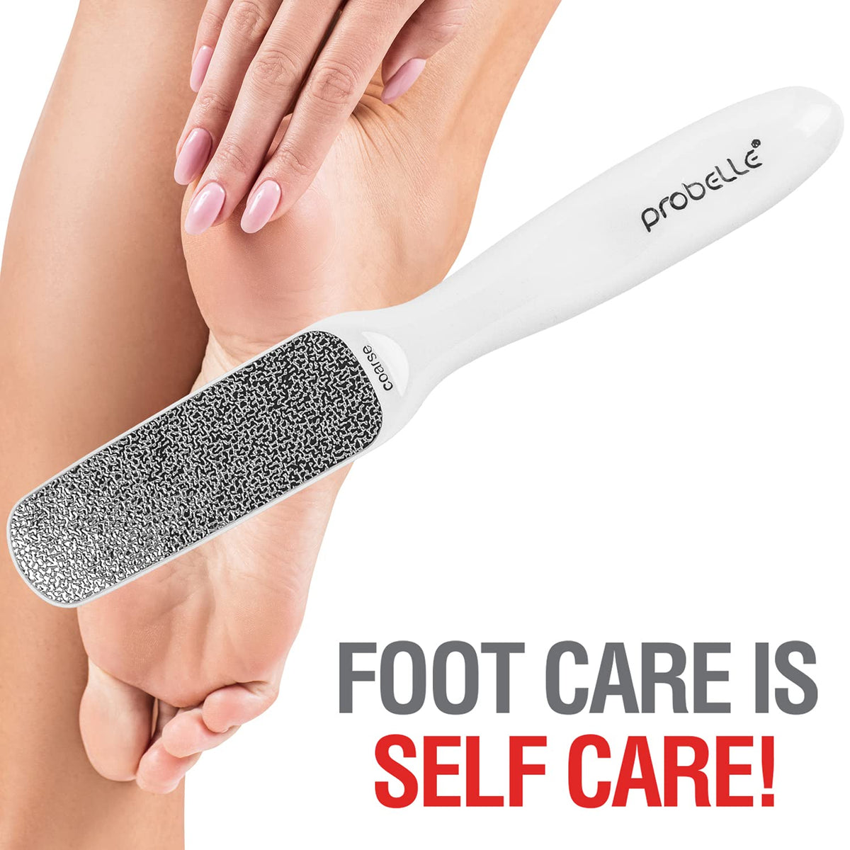 Probelle foot file showcasing its durable nickel surface