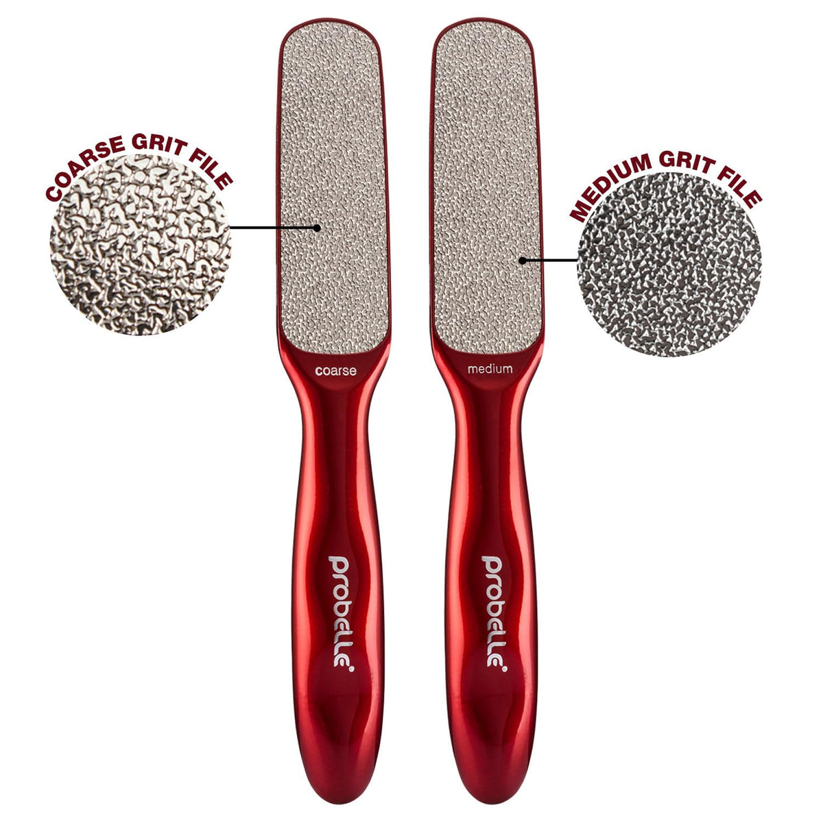 Probelle foot file with packaging displayed