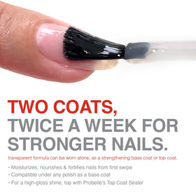Probelle Nail Strengthener application on nails