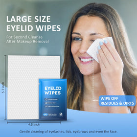 ProCIV eyelid wipes displayed on a bathroom counter