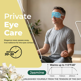 ProCIV Steam Eye Mask in use on a person relaxing