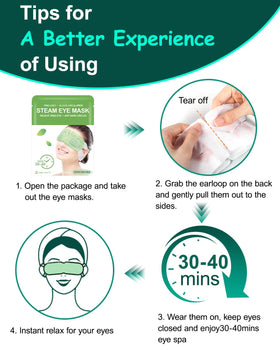 ProCIV Steam Eye Masks in a relaxing setting