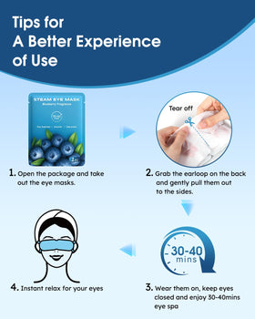ProCIV Steam Eye Masks in a travel setting