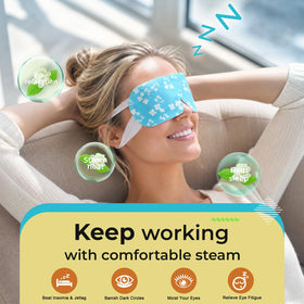 ProCIV Steam Eye Masks packaging with jasmine flower design