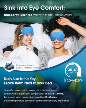 ProCIV Steam Eye Masks stacked showing ergonomic design