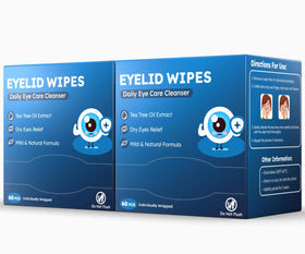 ProCIV Tea Tree Oil Eyelid Wipes packaging front view