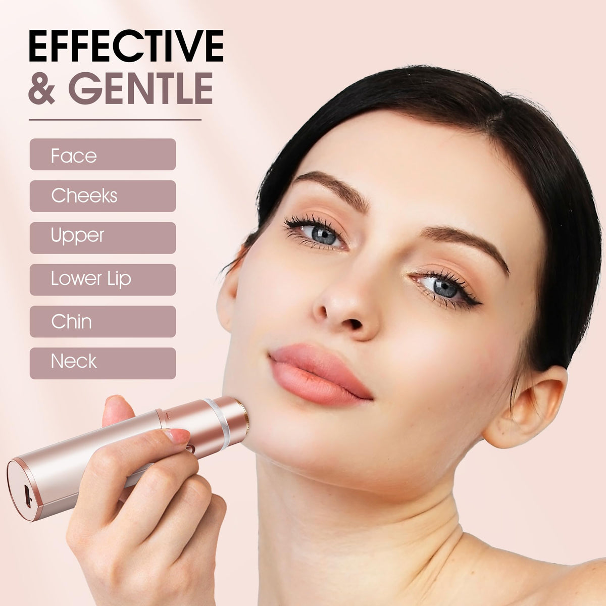 Profeir Facial Hair Removal Device with accessories including replacement blades
