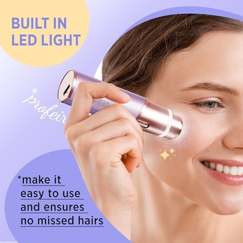 Profeir razor with LED light on for visibility
