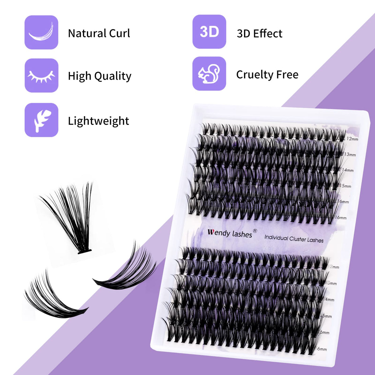 Professional makeup artist using WENDY LASHES