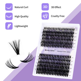 Professional makeup artist using WENDY LASHES