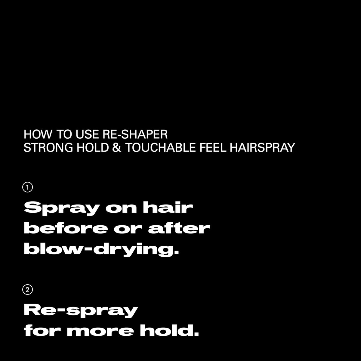 Professional Sebastian Re-Shaper Hairspray with UV protection label