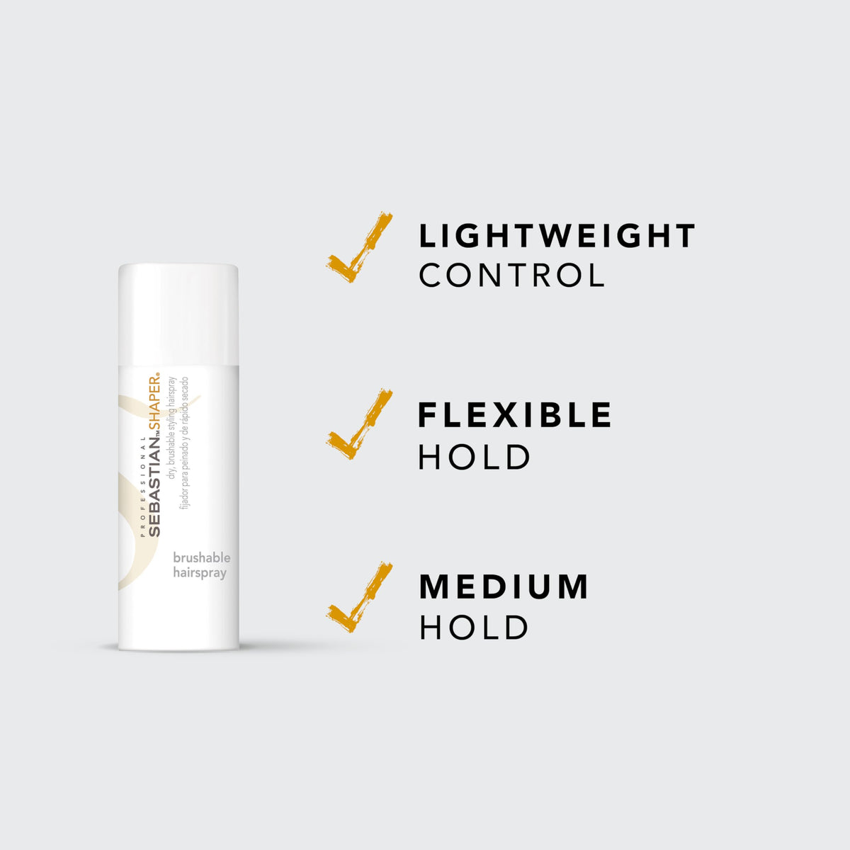 Professional Sebastian Shaper Mini Hairspray 1.5 oz side view