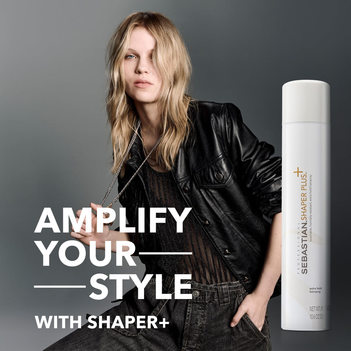 Professional Sebastian Shaper Plus Mini Hairspray in a travel bag