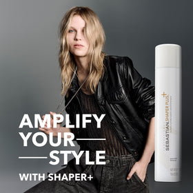 Professional Sebastian Shaper Plus Mini Hairspray in a travel bag