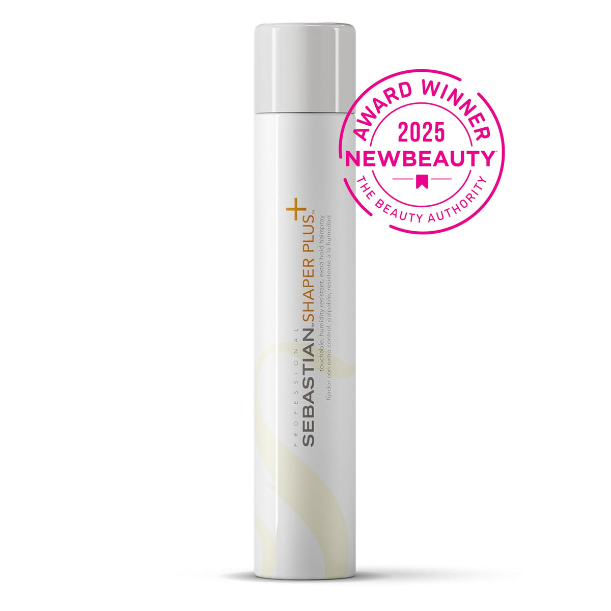 Professional Sebastian Shaper Plus Mini Hairspray on a vanity