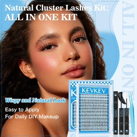 Professional tweezers included in KevKev Wispy Lash Clusters Kit