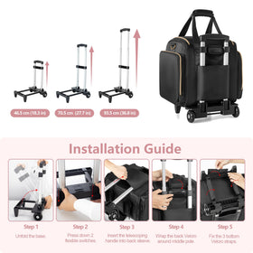 Prokva Rolling Makeup Case with detachable shoulder strap