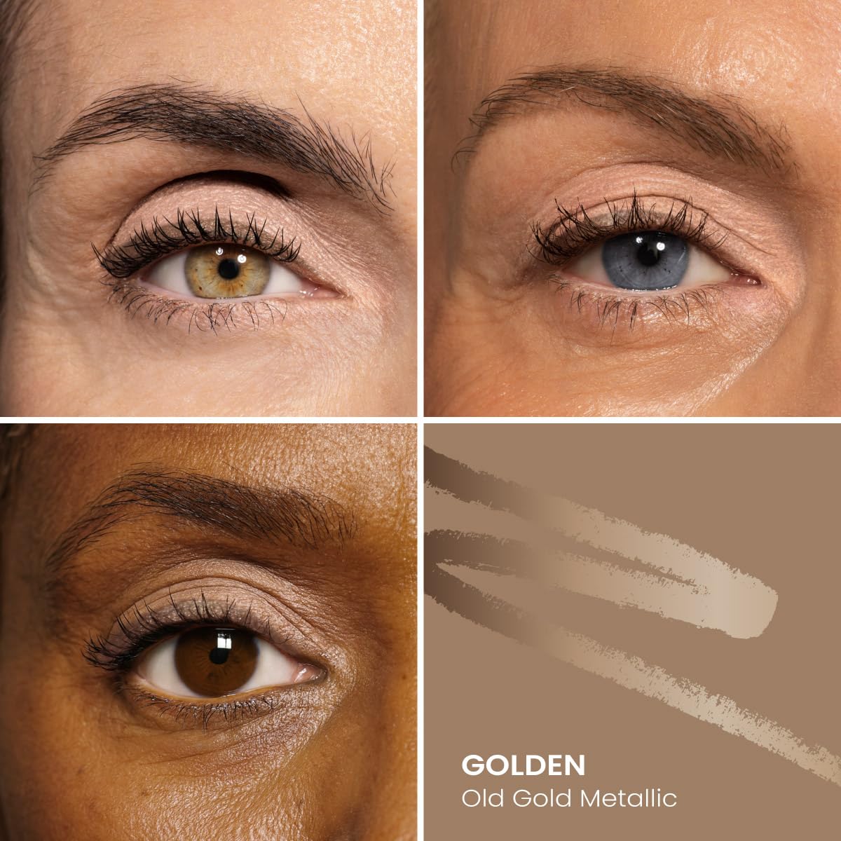 PROMETICS PrimeEyes Glide Eyeliner Golden Metallic with built-in sharpener