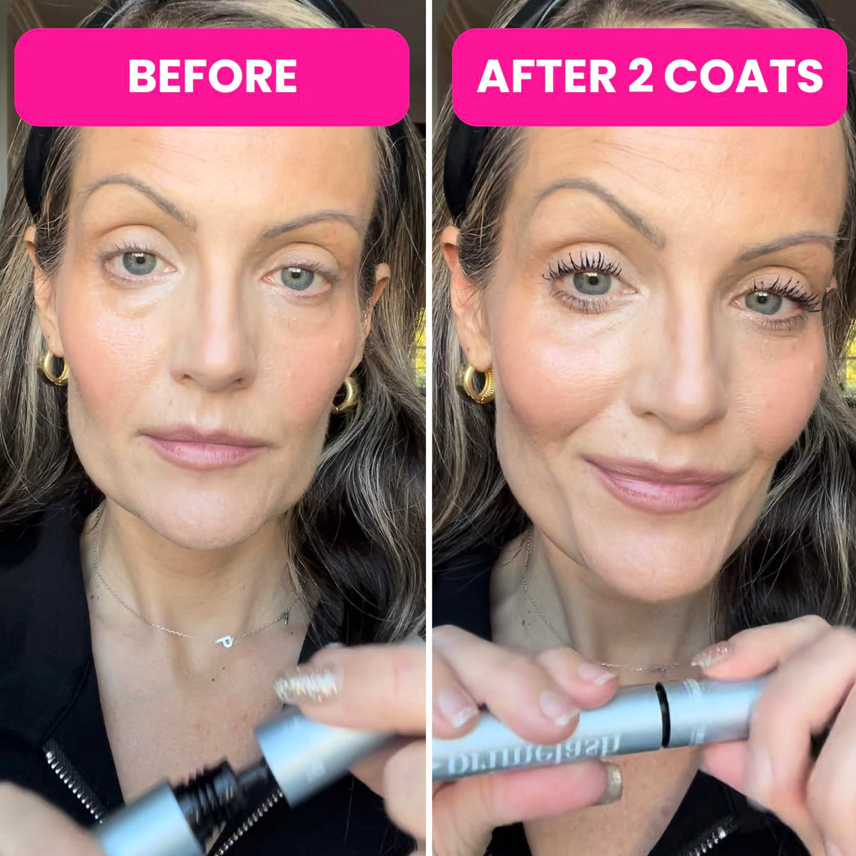 PROMETICS PrimeLash Mascara Mulberry in a makeup routine