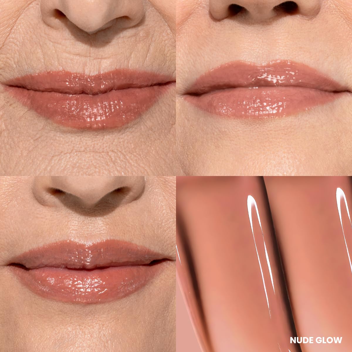 PROMETICS PrimeLip Plumping Lip Balm Nude Glow close-up of tip