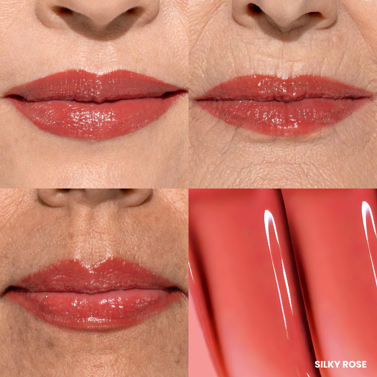 PROMETICS PrimeLip Plumping Lip Balm Silky Rose swatch on skin