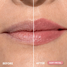 PROMETICS PrimeLip Plumping Lip Balm Soft Petal swatch on skin