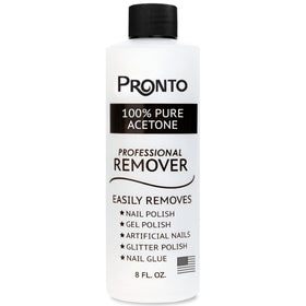 Pronto 100% Acetone Gel Nail Polish Remover 8 Fl Oz front view
